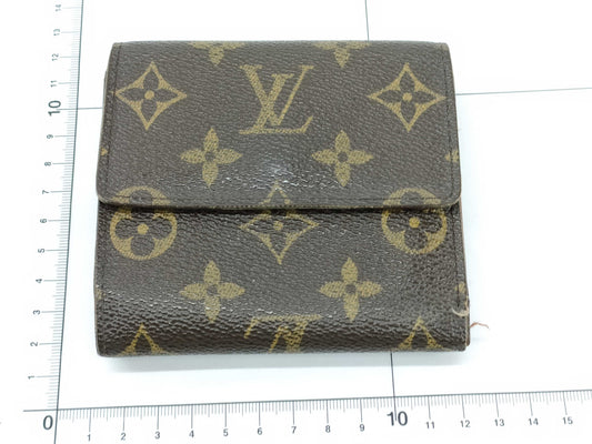 LOUIS VUITTON Monogram Louis Vuitton Monogram Double-Hook Porte Monnaie Carte Credit Tri-Fold Wallet