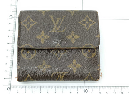 LOUIS VUITTON Monogram W-hook Porte Monnaie Carte Credit folding wallet