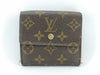 LOUIS VUITTON Monogram W-hook Porte Monnaie Carte Credit folding wallet