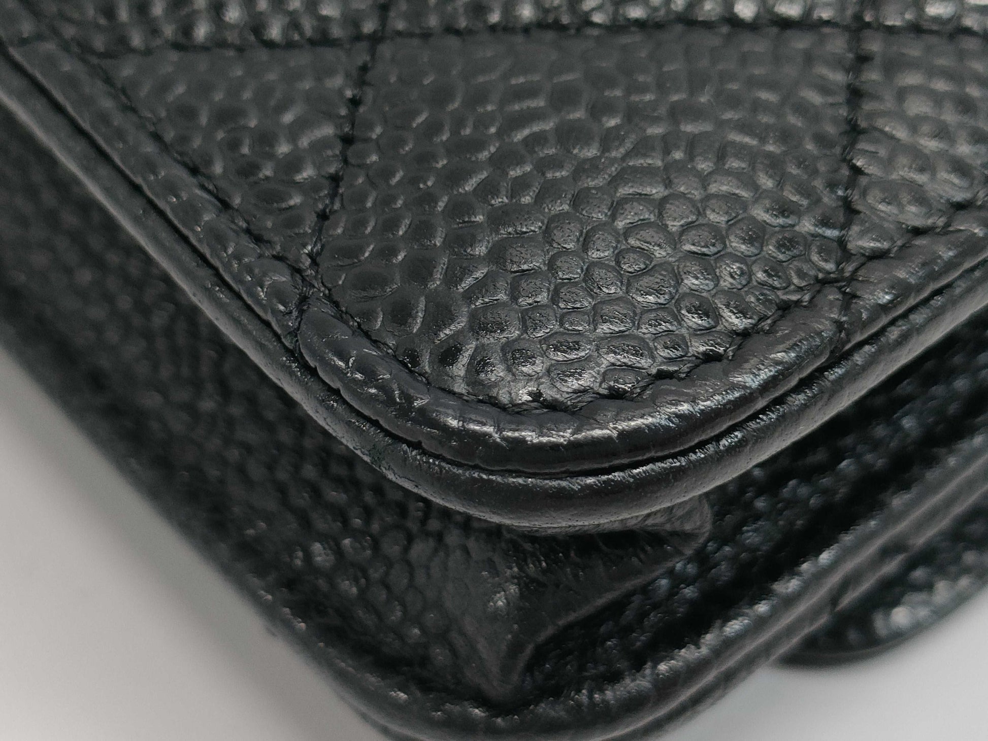 CHANEL Matelasse Chain Wallet A33814 Black with Gold Hardware and Caviar Leather 29598241 Shoulder Bag