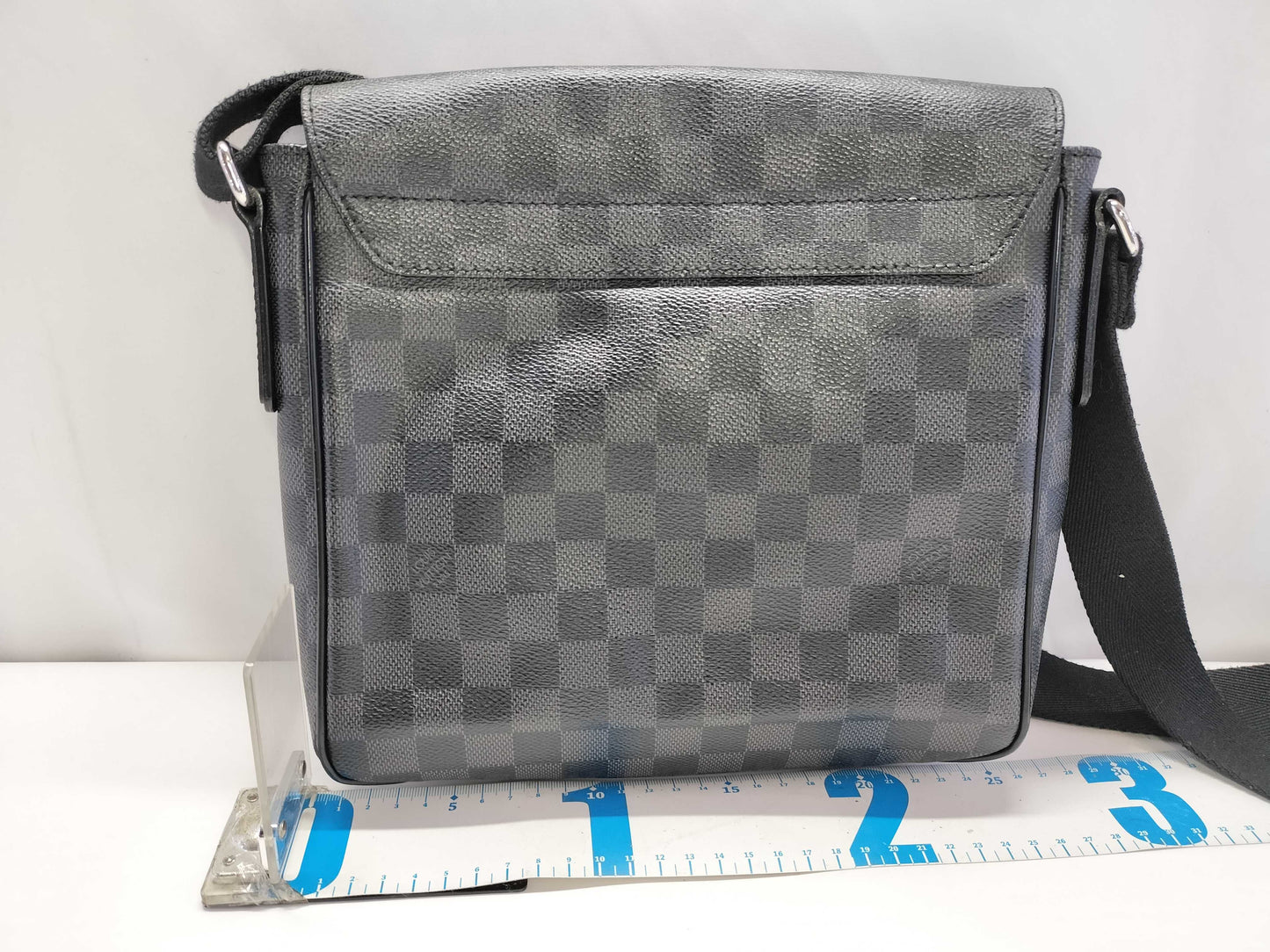 LOUIS VUITTON Damier Graphite Louis Vuitton Damier Graphite District PM N41260 Shoulder Bag