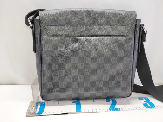 LOUIS VUITTON Damier Graphite Louis Vuitton Damier Graphite District PM N41260 Shoulder Bag