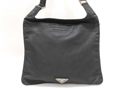 PRADA Nylon Prada Shoulder Bag Nylon Black Shoulder Bag