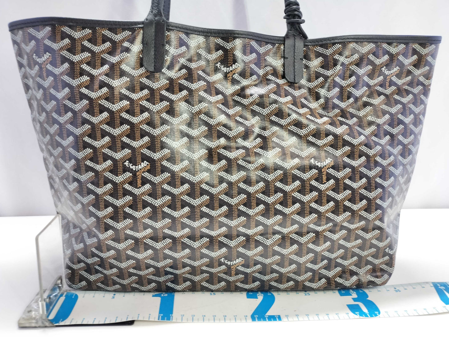 GOYARD Saint Louis Tote Bag with Pouch, Black