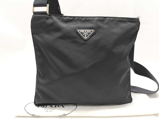 PRADA Nylon Prada Shoulder Bag Nylon Black Shoulder Bag