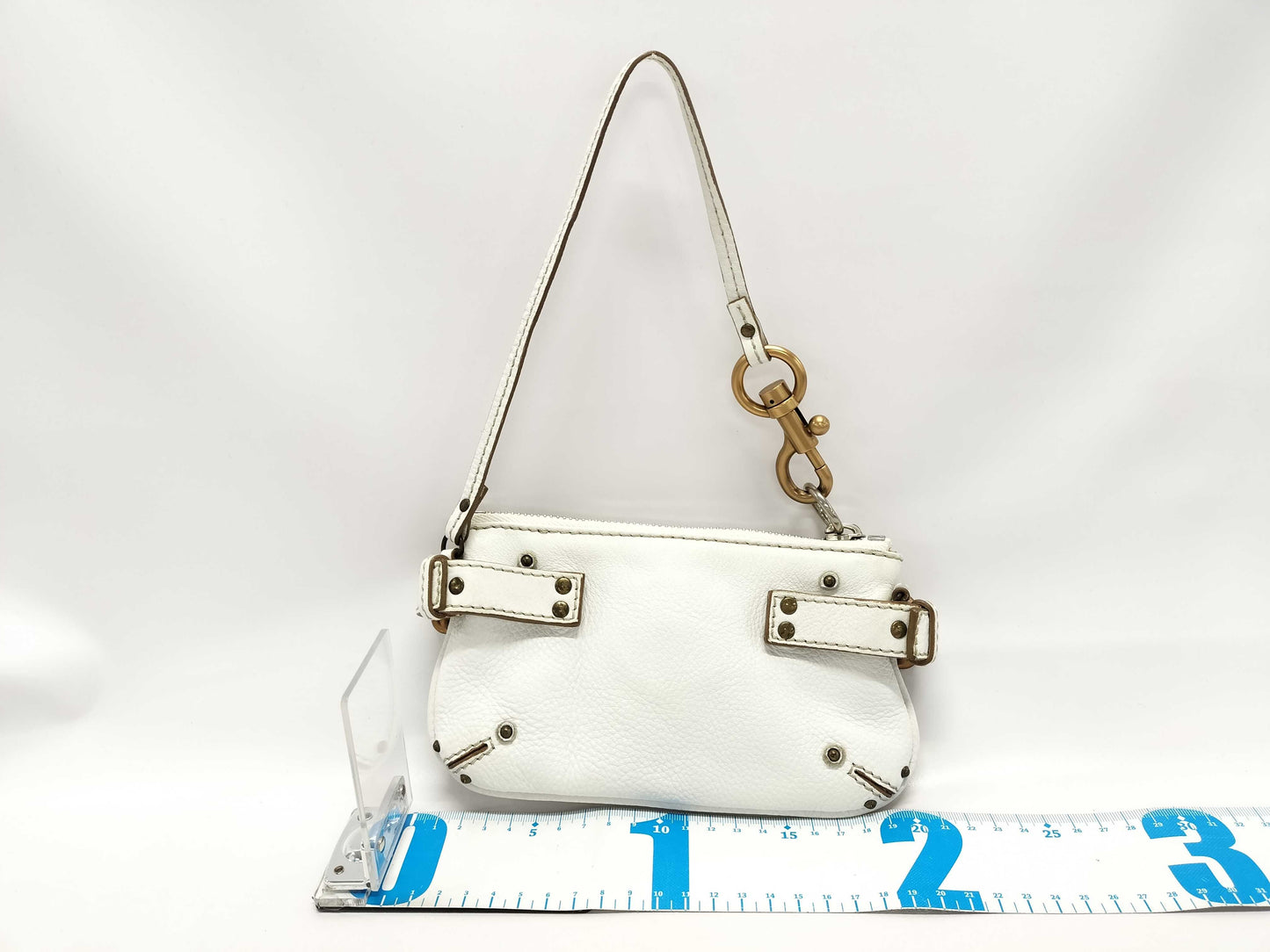 Chloe Paddington Pouch Handbag White