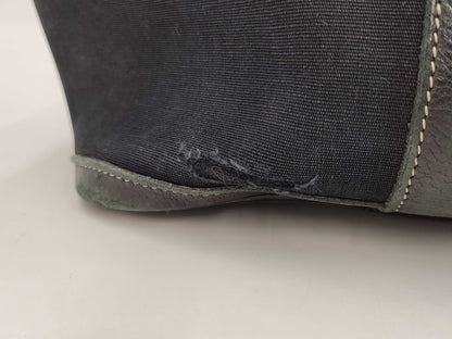 HERMES Garden Party Tote Bag Black Tote Bag