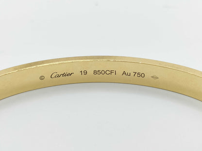 Cartier New Love Bracelet Medium Model #19 YG Au750 36.3g Bracelet/Bangle 