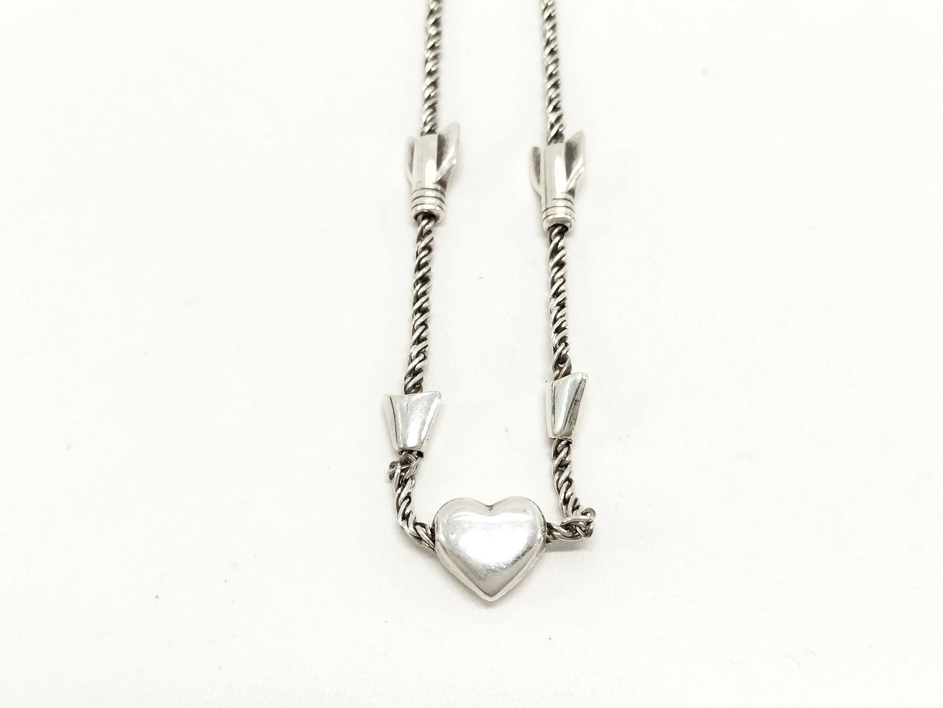 Tiffany & Co. Tiffany Necklace Heart Arrow Twist Chain SV925 750YG 12.4g Necklace