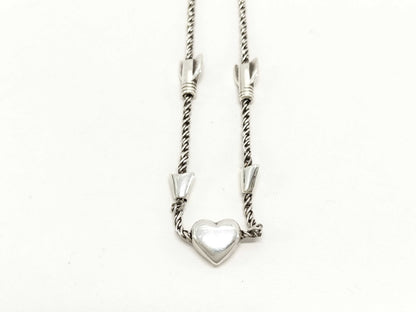 Tiffany & Co. Tiffany Necklace Heart Arrow Twist Chain SV925 750YG 12.4g Necklace