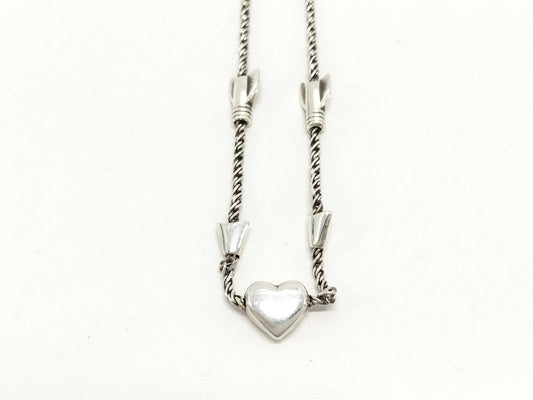 Tiffany & Co. Tiffany Necklace Heart Arrow Twist Chain SV925 750YG 12.4g Necklace