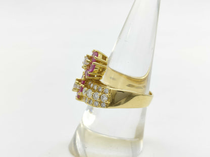 Ponte Vecchio S1.88ct D1.15ct K18 9.4g Ring 