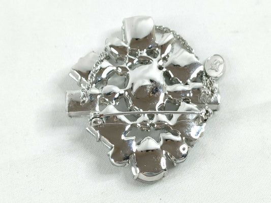 BURBERRY Rhinestone Brooch