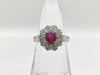 R0.99ct D0.78ct PT900 6.4g Ring 