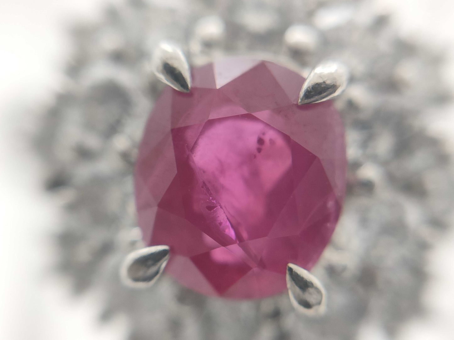 R0.99ct D0.78ct PT900 6.4g Ring 