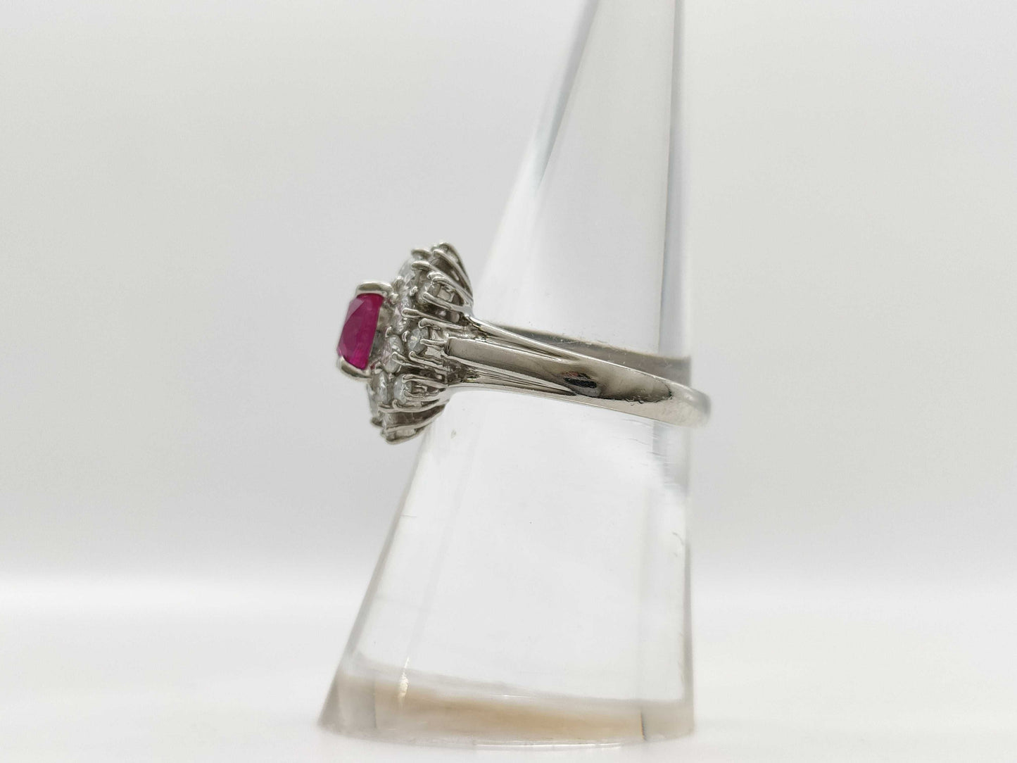 R0.99ct D0.78ct PT900 6.4g Ring 