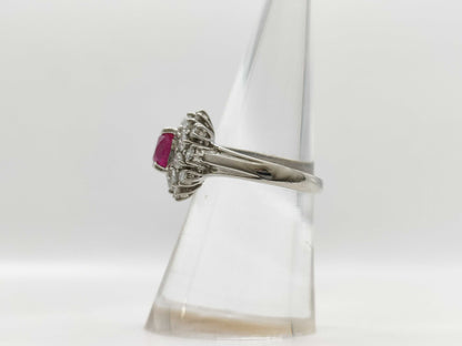 R0.99ct D0.78ct PT900 6.4g Ring 
