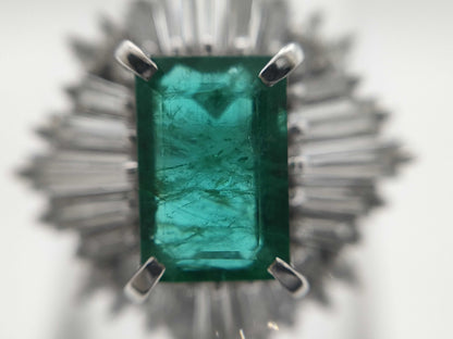 E1.30ct D1.11ct PT900 9.0g Ring 