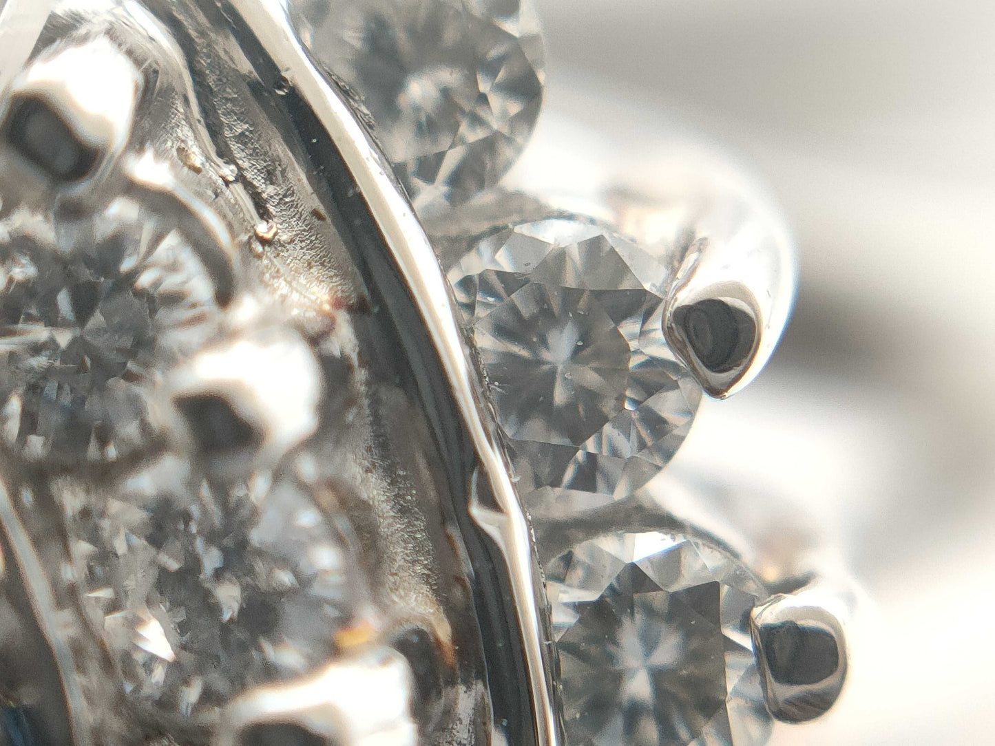 S2.555ct D0.82ct PT900 12.3g Ring 