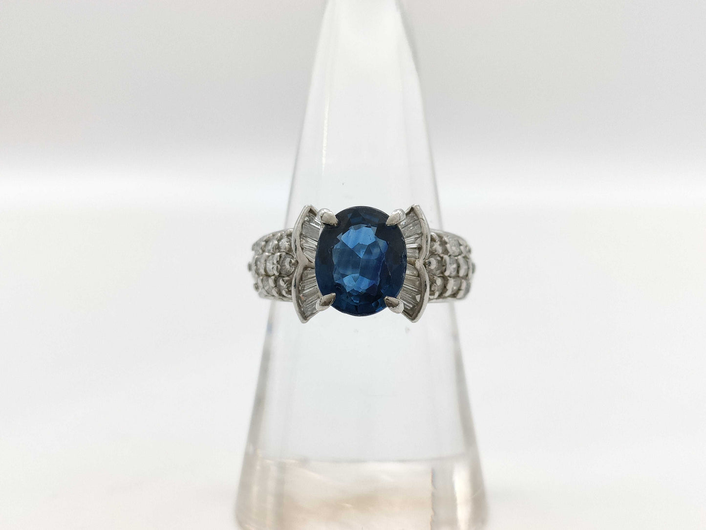 S2.50ct D0.70ct PT900 8.4g Ring 