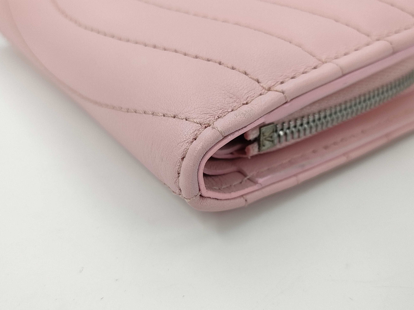 LOUIS VUITTON New Wave Compact M63791 Pink Bi-fold Wallet