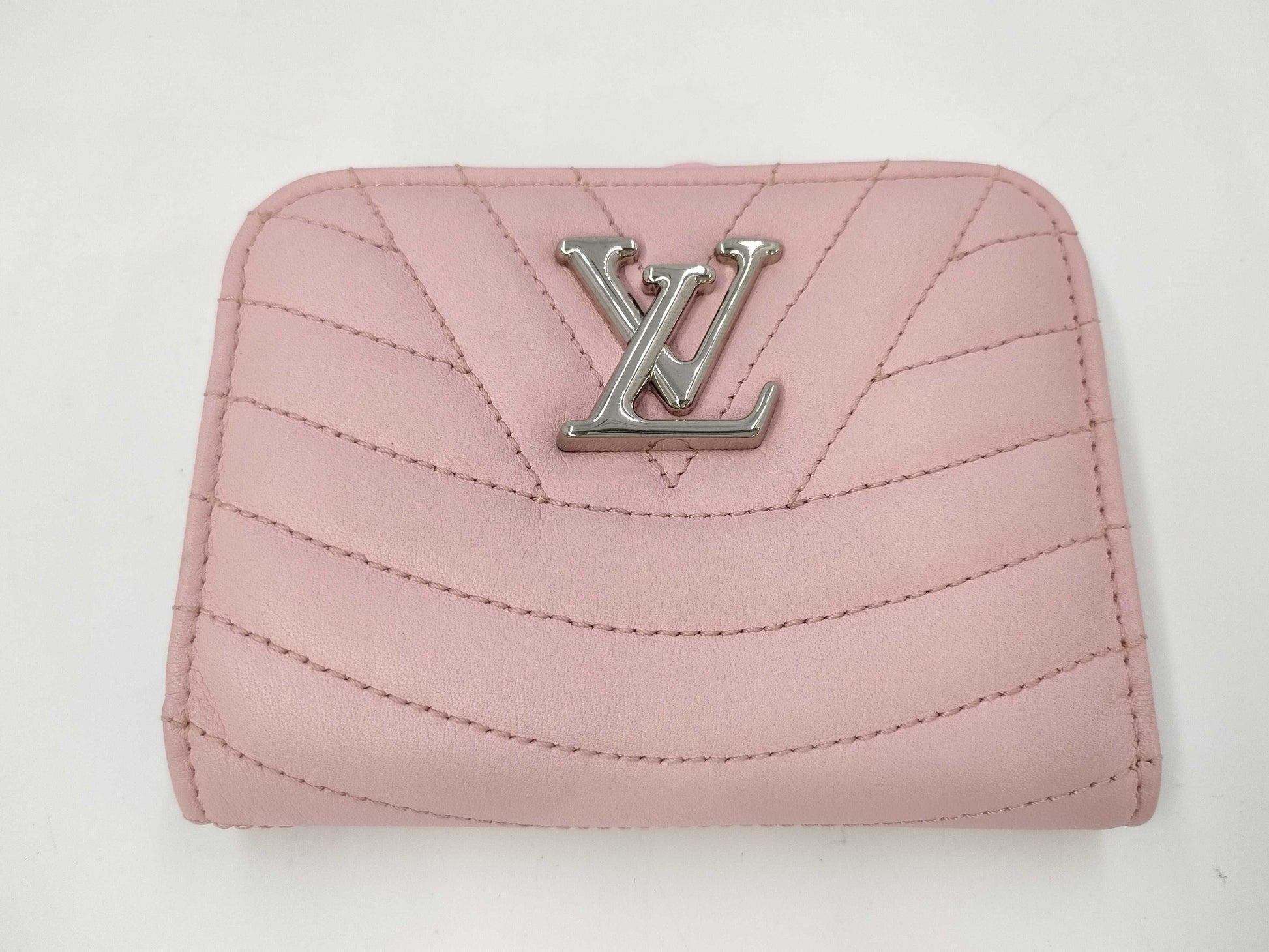 LOUIS VUITTON New Wave Compact M63791 Pink Bi-fold Wallet