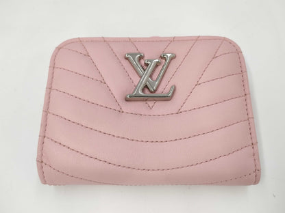 LOUIS VUITTON New Wave Compact M63791 Pink Bi-fold Wallet