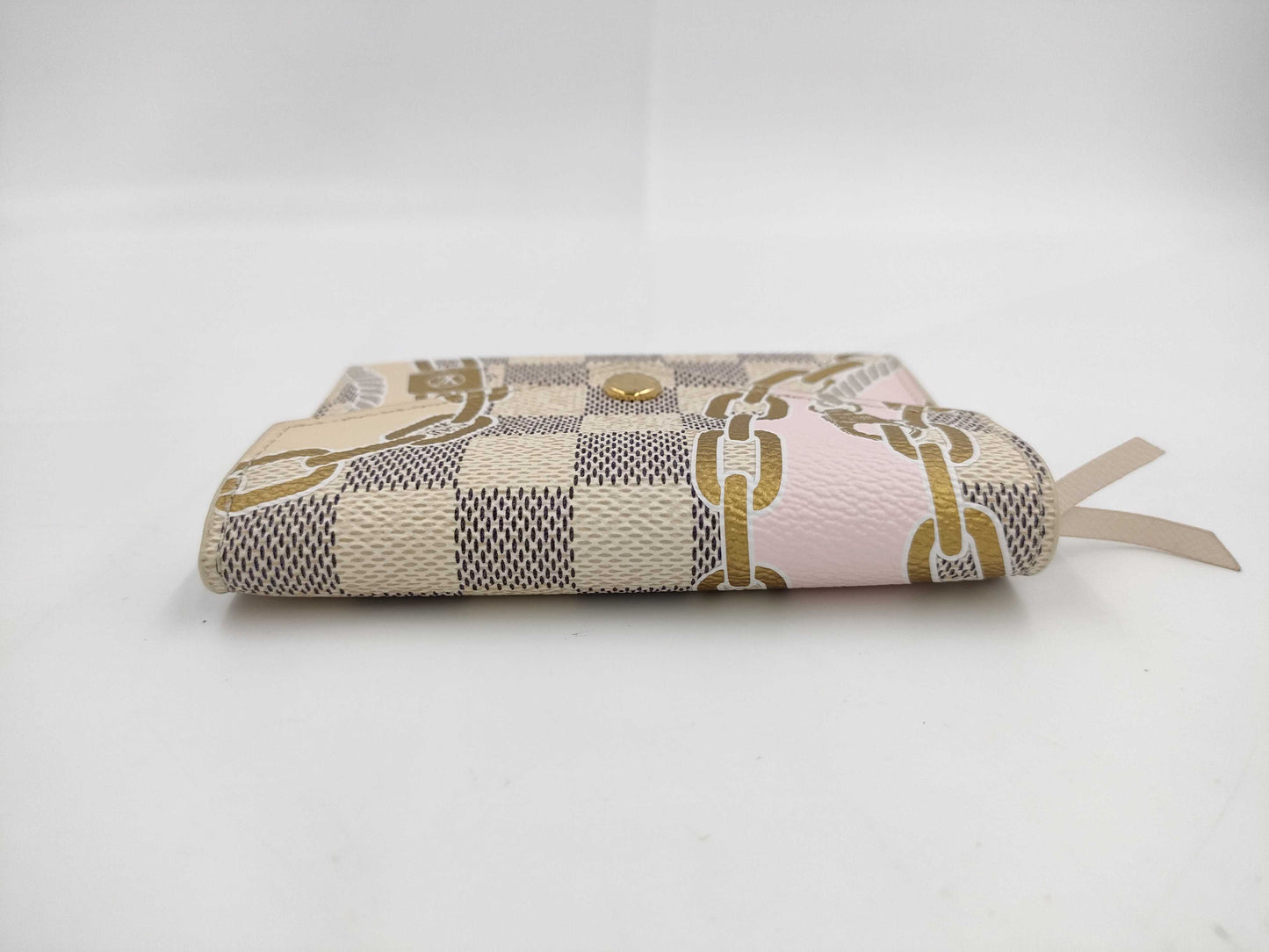 LOUIS VUITTON Damier Azur Victorine Portefeuille Compact N40468 RFID IC Wallet
