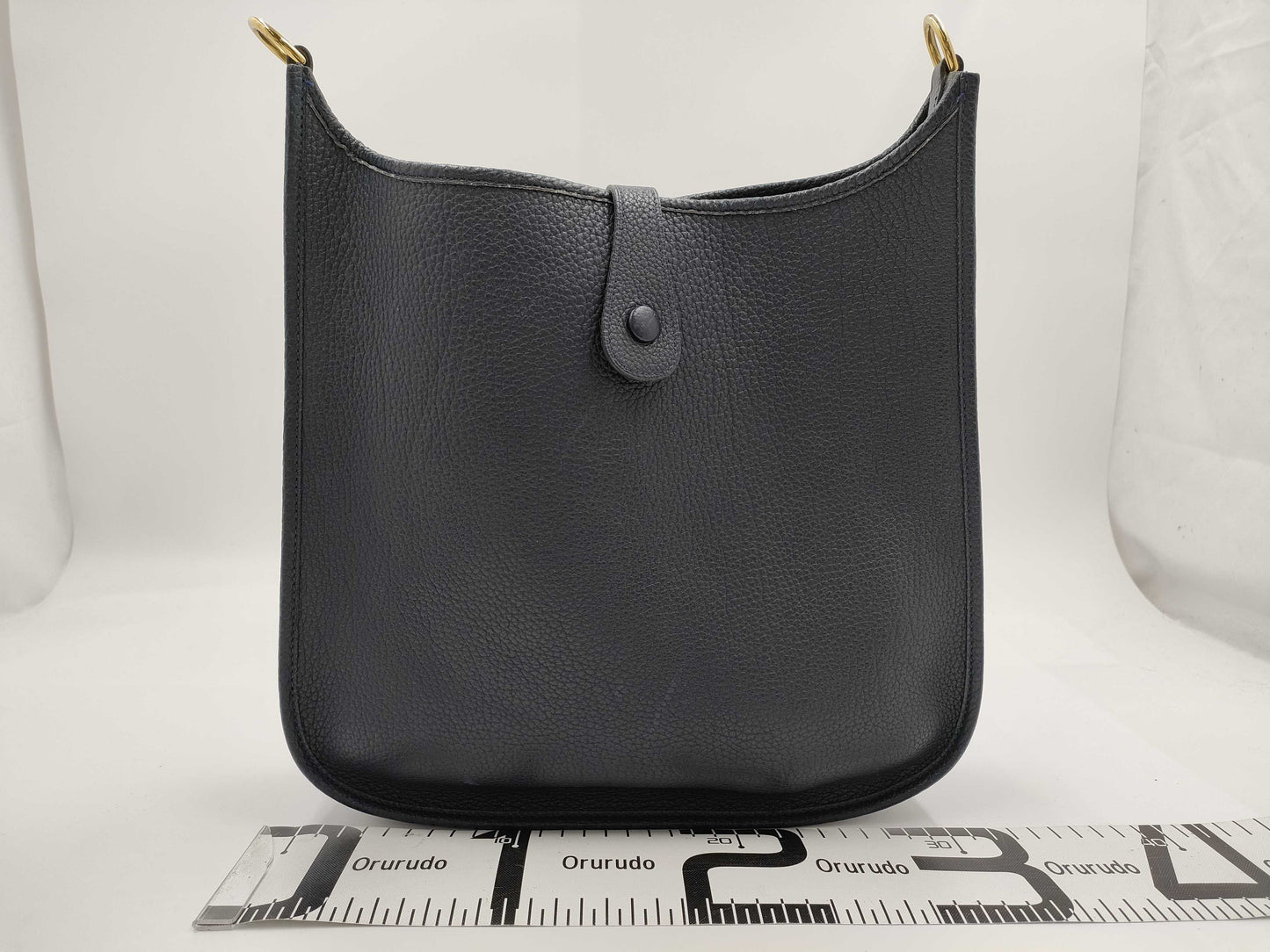 HERMES HERMES Evelyn GM Navy Shoulder Bag