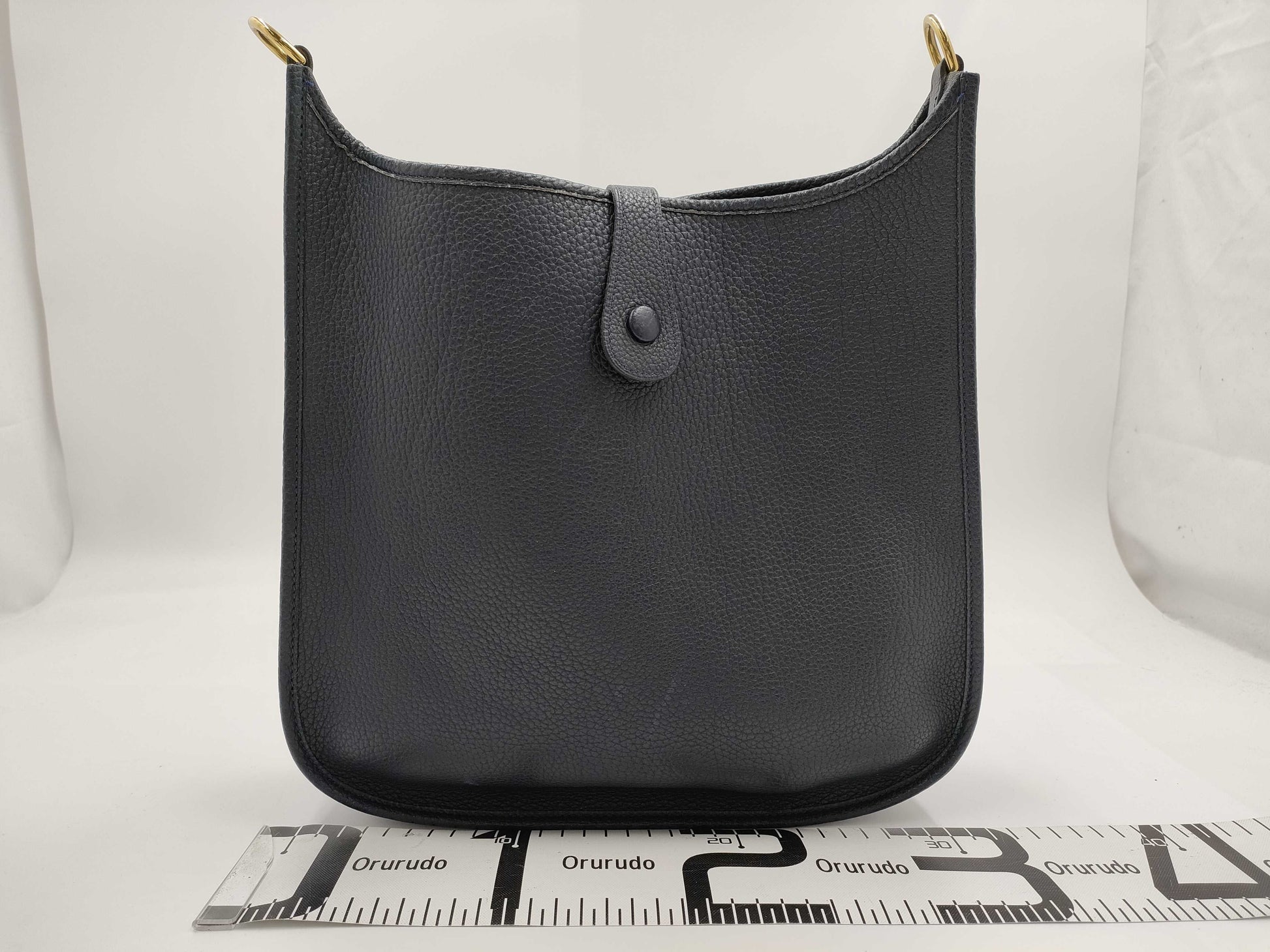 HERMES HERMES Evelyn GM Navy Shoulder Bag