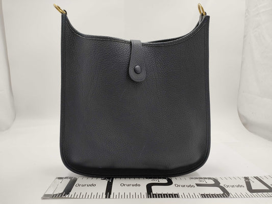 HERMES HERMES Evelyn GM Navy Shoulder Bag