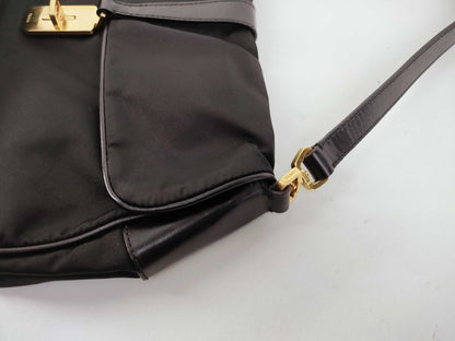 PRADA PRADA Nylon One-Shoulder Black Shoulder Bag