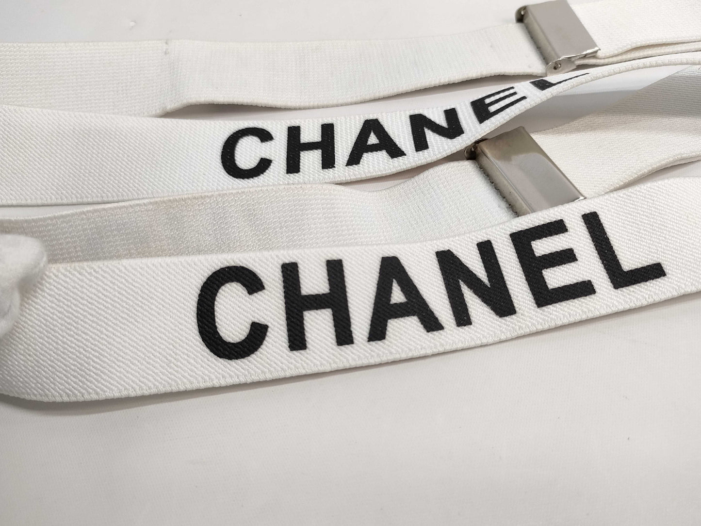 CHANEL CHANEL Chanel Logo Coco Mark Leather Suspenders Other Accessories