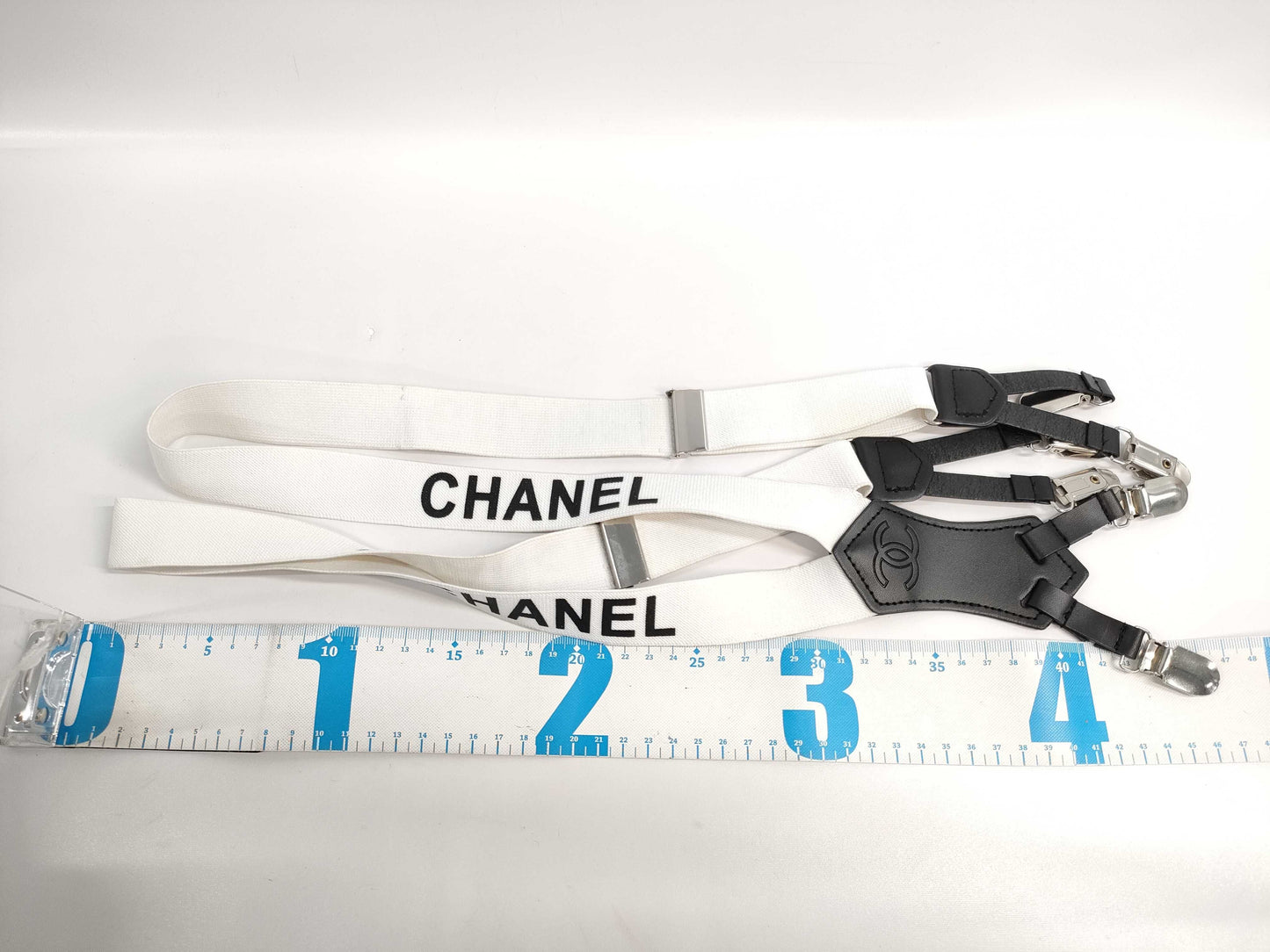 CHANEL CHANEL Chanel Logo Coco Mark Leather Suspenders Other Accessories