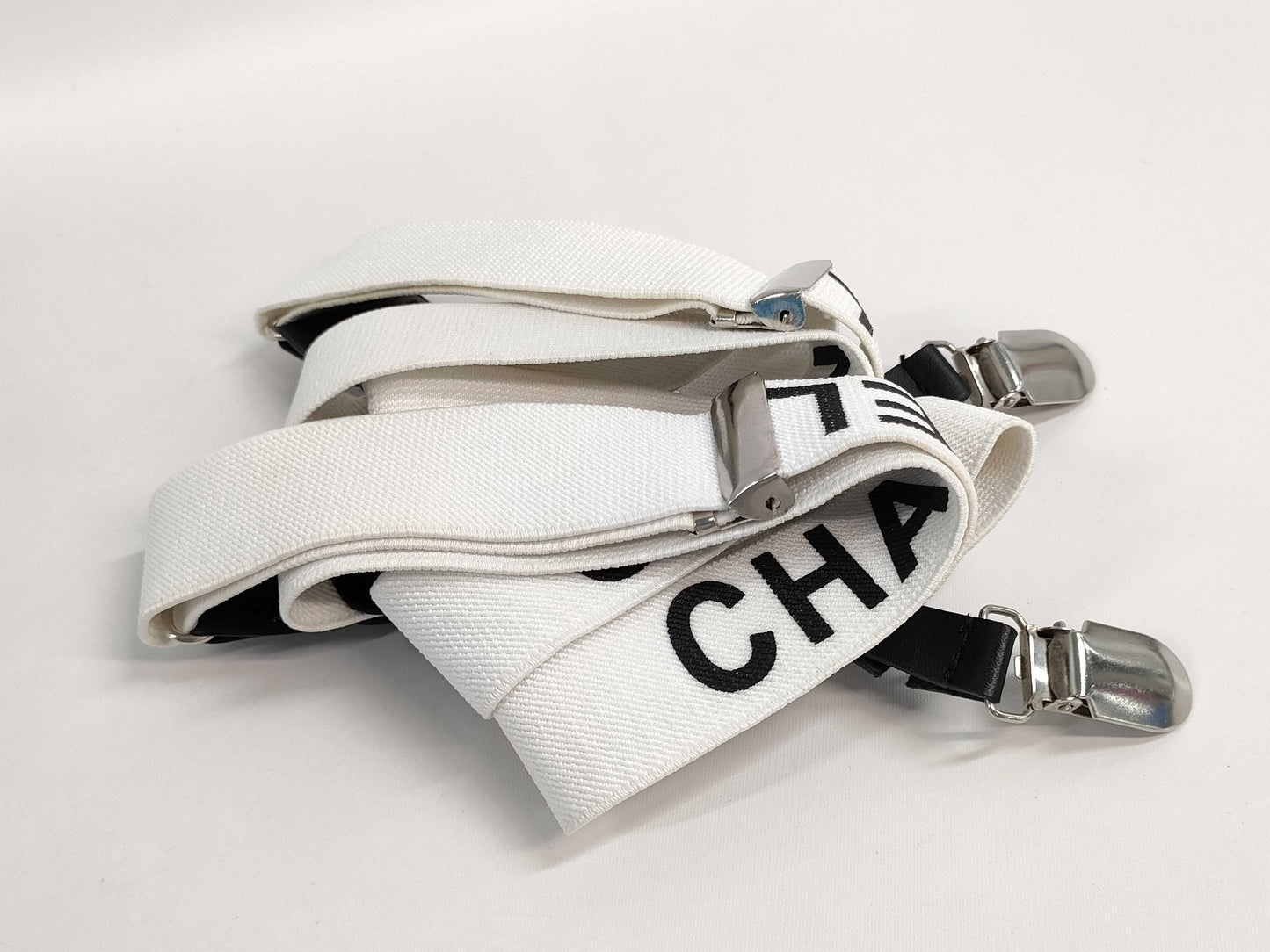 CHANEL CHANEL Chanel Logo Coco Mark Leather Suspenders Other Accessories