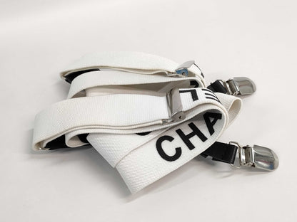 CHANEL CHANEL Chanel Logo Coco Mark Leather Suspenders Other Accessories
