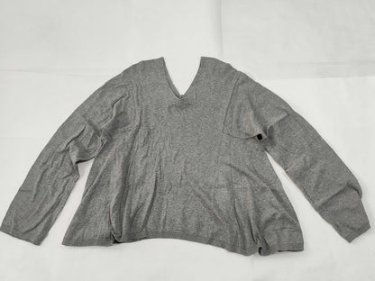 COMME des GARCONS AD2020 V-neck wool grey long-sleeved knit sweater, size M