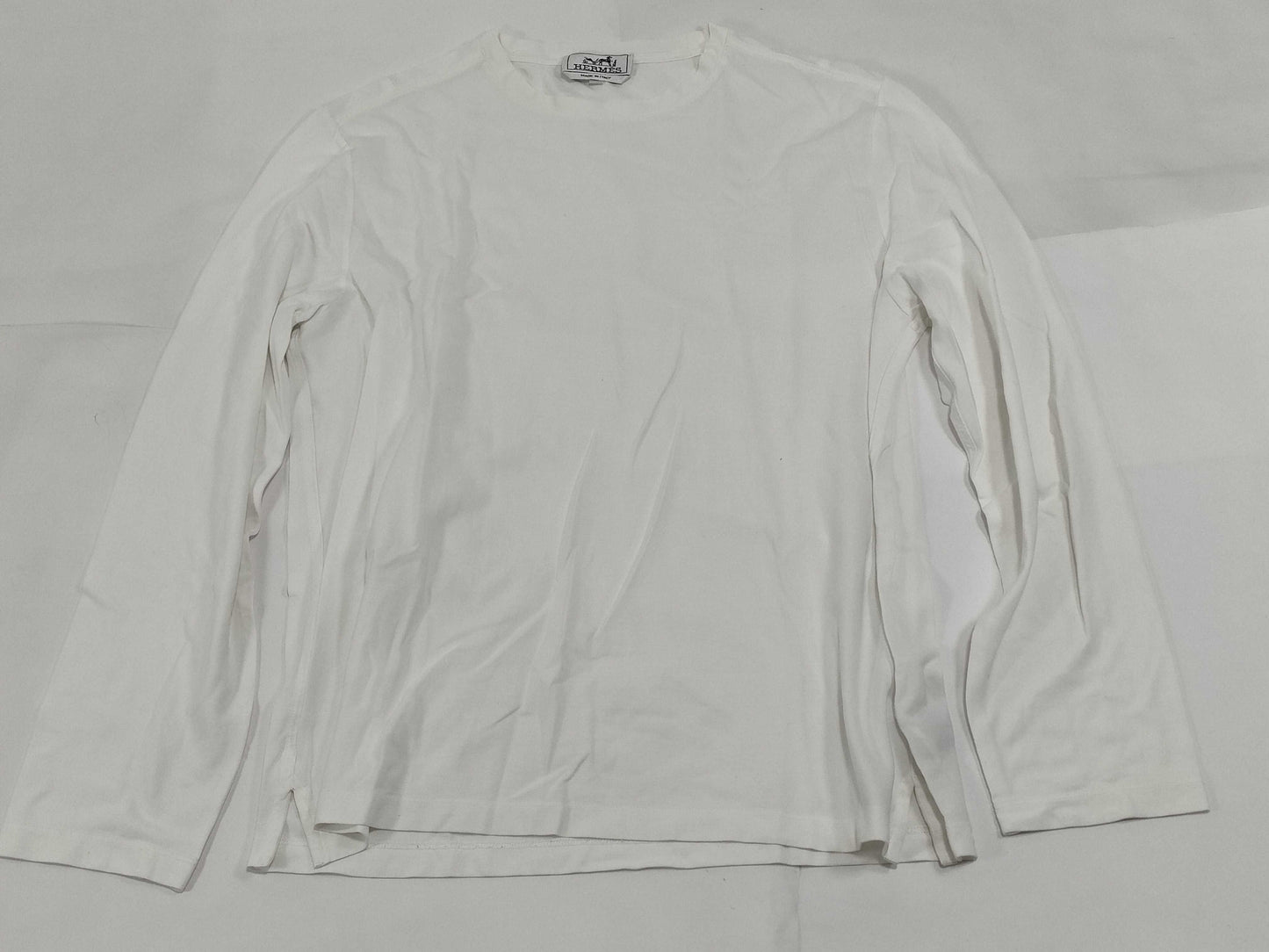 HERMES HERMES Cut and Sew 20SS White M Men's T-shirt