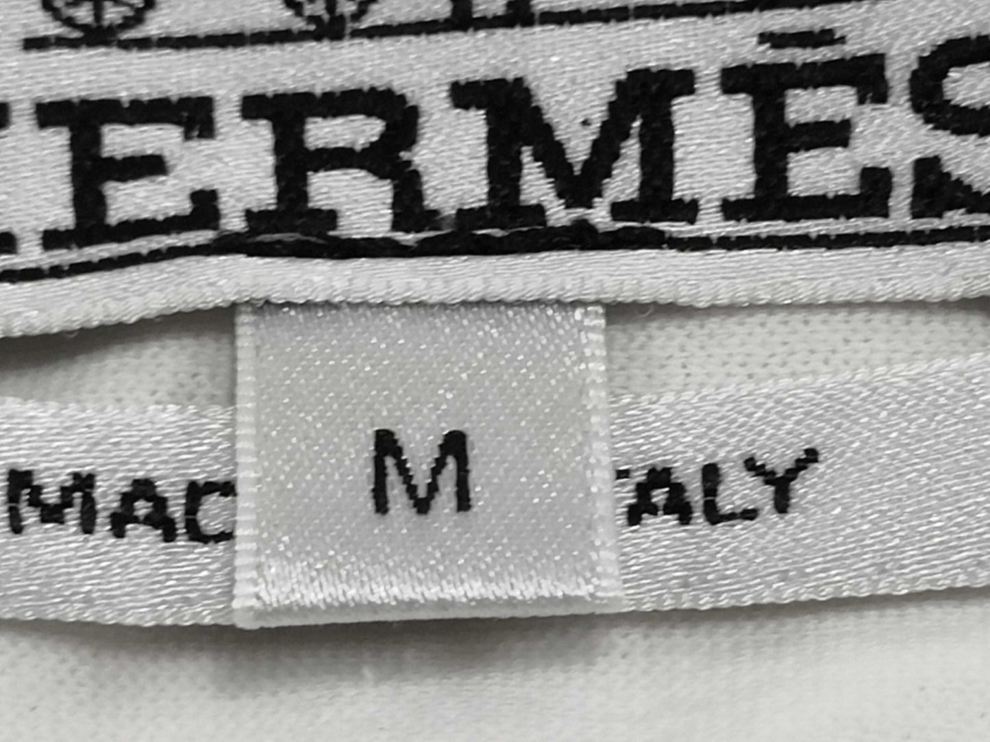 HERMES HERMES Cut and Sew 20SS White M Men's T-shirt