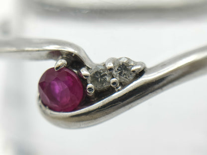 Ruby D0.03ct PWG9 2.0g Ring 