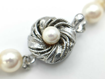 Faux Pearl Sterling Silver 23.9g Necklace 