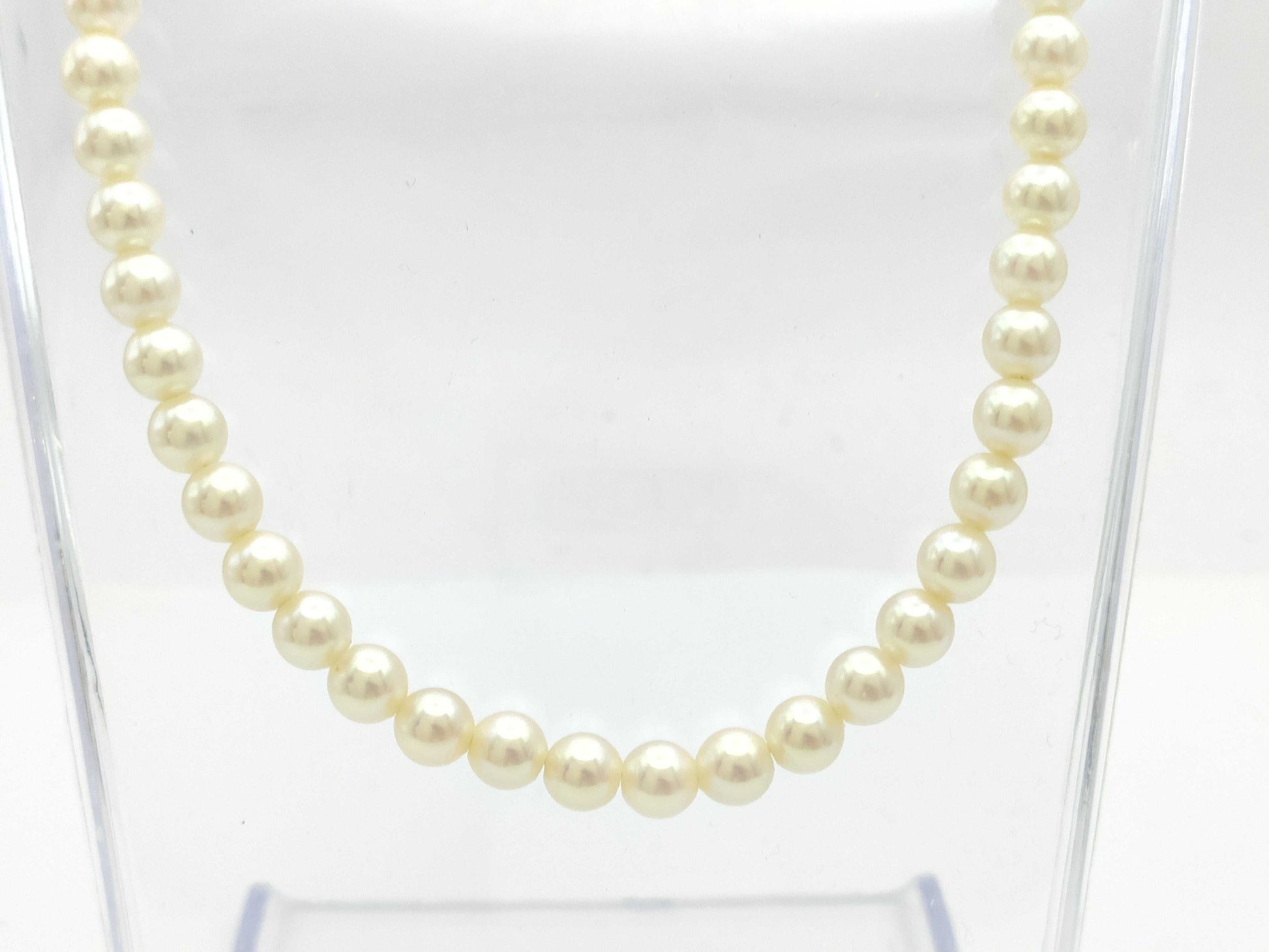 Faux Pearl Sterling Silver 23.9g Necklace 