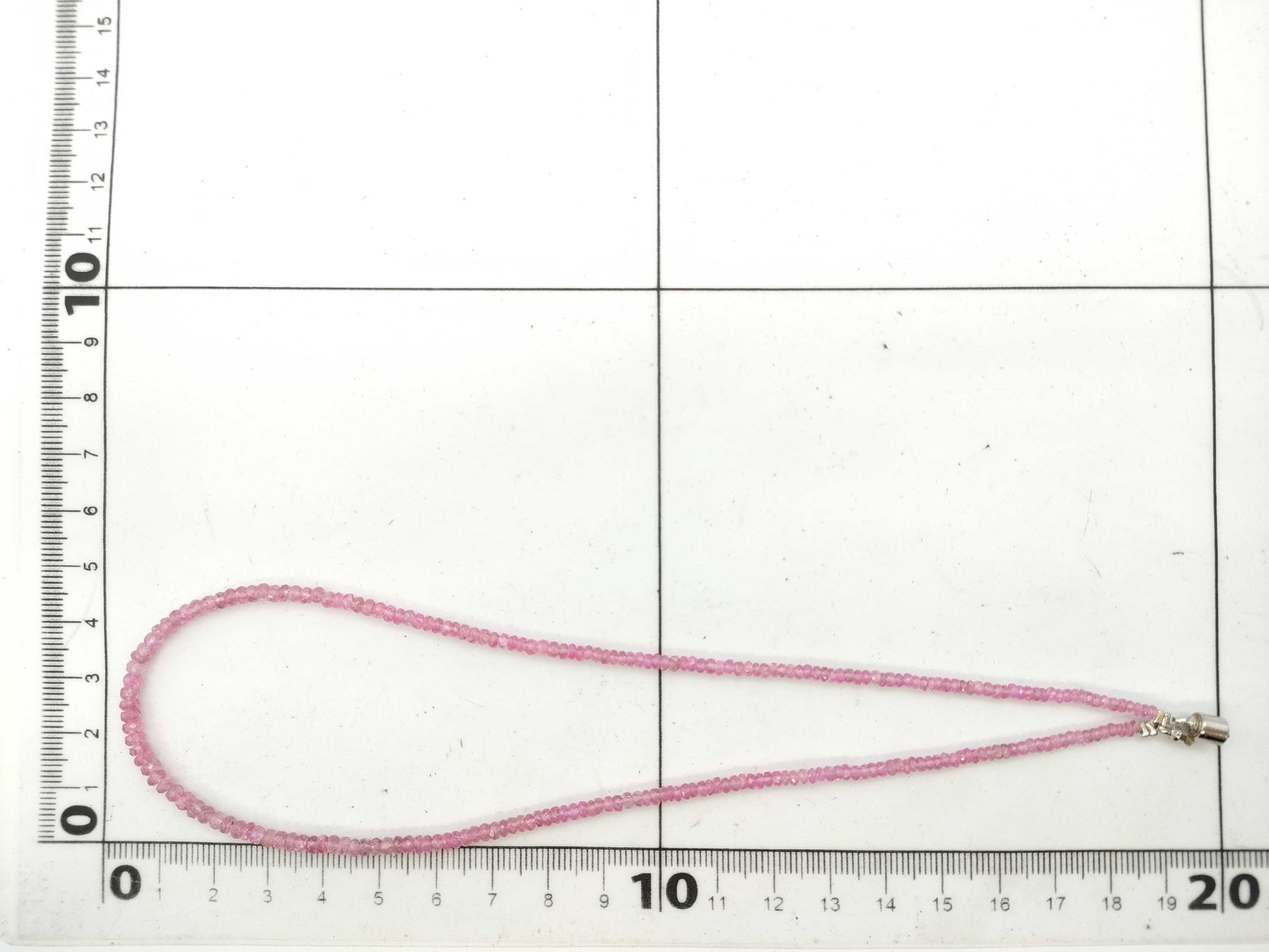 Pink Spinel Metal 6.8g Necklace 