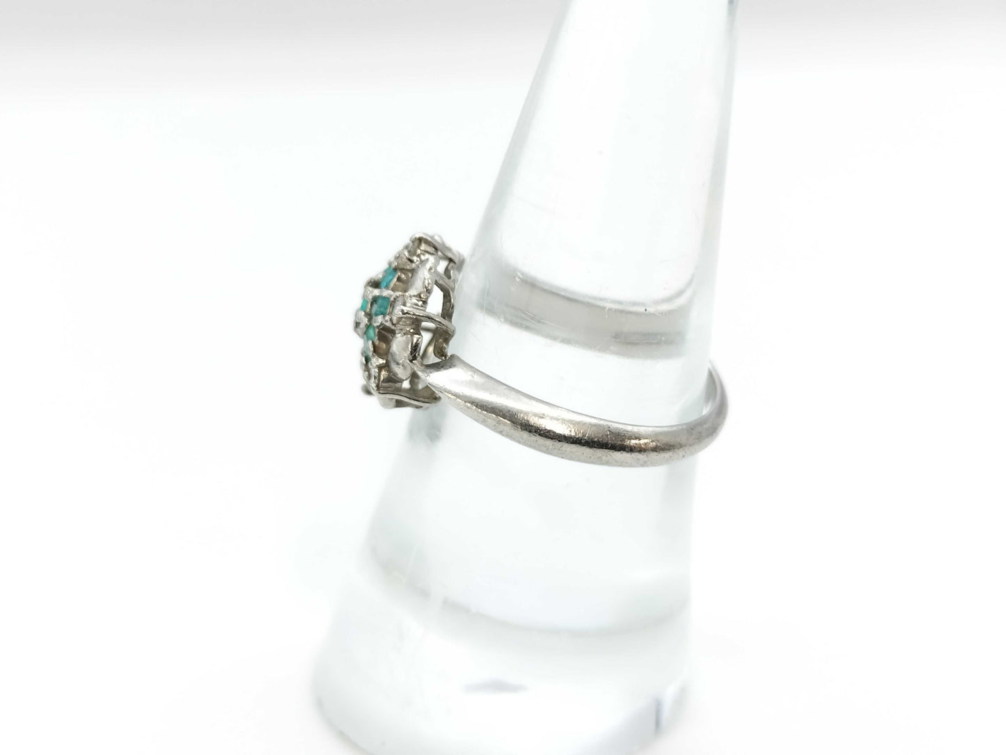 Paraiba tourmaline 0.35ct D0.12ct PT900 5.5g ring 