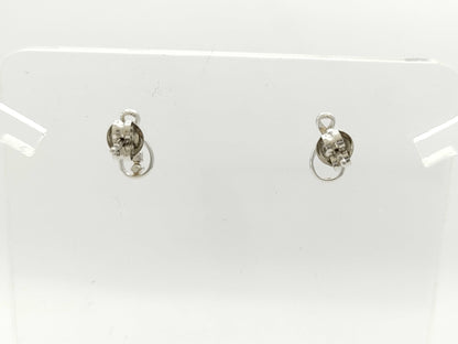 4℃ Diamond PT950 0.7g Earrings 