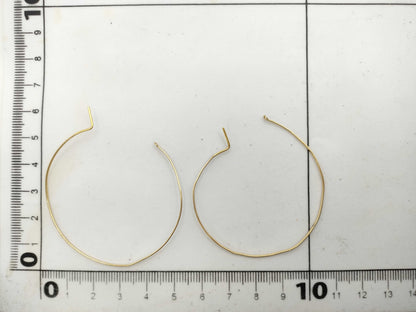 AHKAH Hoop K10 1.5g Earrings 