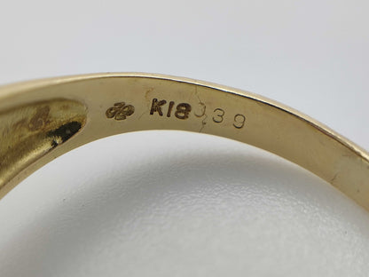R0.39ct D0.32ct K18 4.2g Ring 