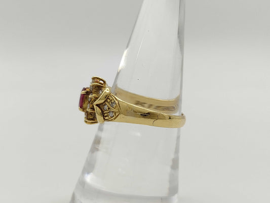 R0.39ct D0.32ct K18 4.2g Ring 