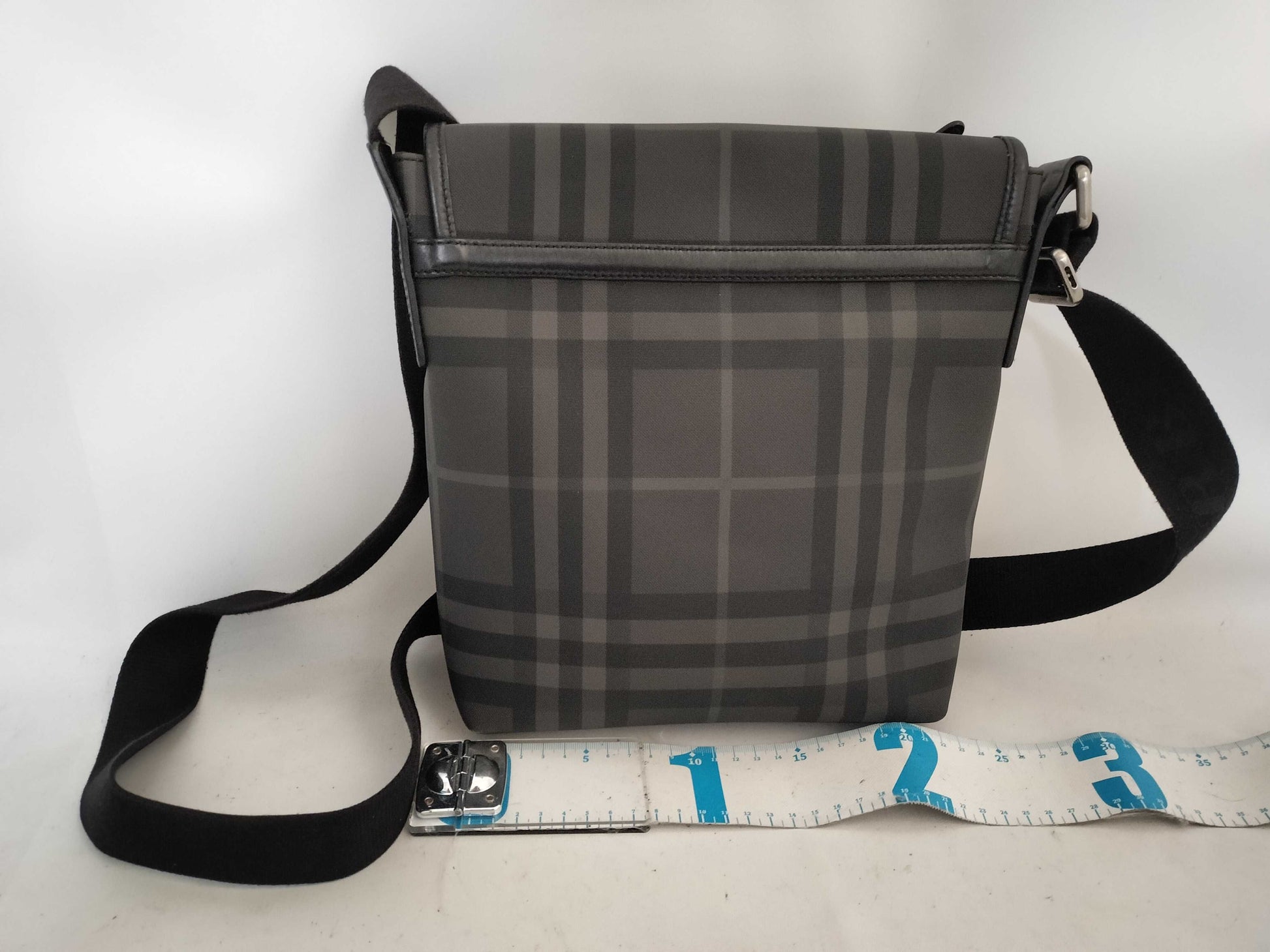 BURBERRY Check Messenger Shoulder Bag