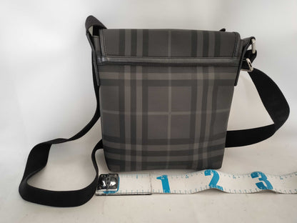 BURBERRY Check Messenger Shoulder Bag